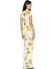 ALAÏA ALAÏA White Draped Printed Maxi Dress - 3