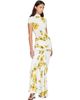 ALAÏA ALAÏA White Draped Printed Maxi Dress - 4
