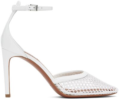 ALAÏA ALAÏA White High Fishnet Heels
