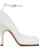ALAÏA ALAÏA White Strappy Mesh Heels - 1