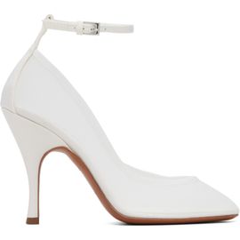 ALAÏA ALAÏA White Strappy Mesh Heels