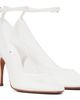 ALAÏA ALAÏA White Strappy Mesh Heels - 4