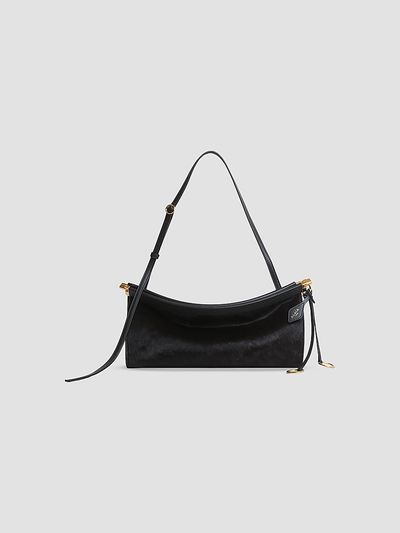 ALAÏA ALAÏA Women's Click Medium Calf-Hair Shoulder Bag