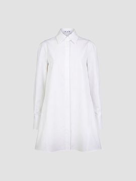 ALAÏA ALAÏA Women's Cotton Poplin A-Line Mini Shirtdress