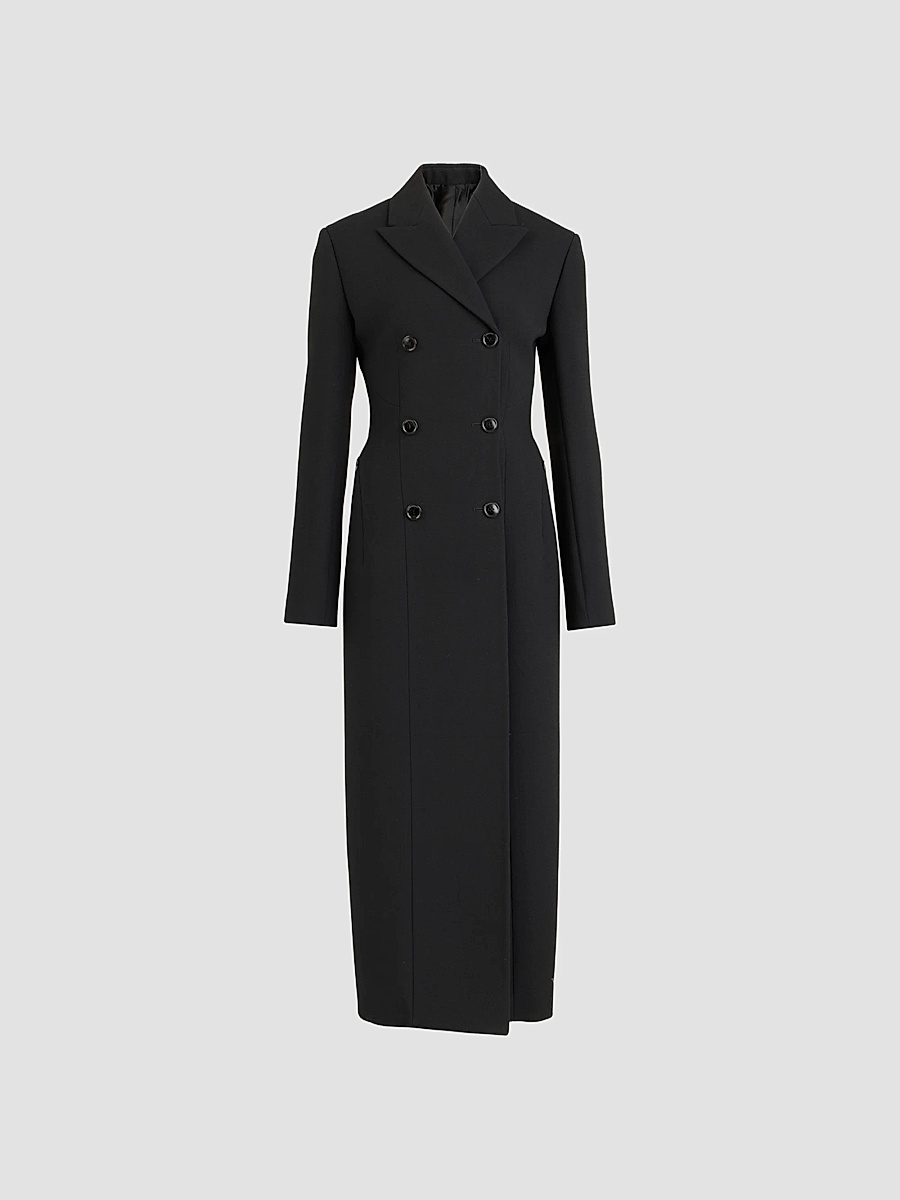 ALAÏA - - Oversized Shearling Coat - Olive - FR 40 - Moda Operandi