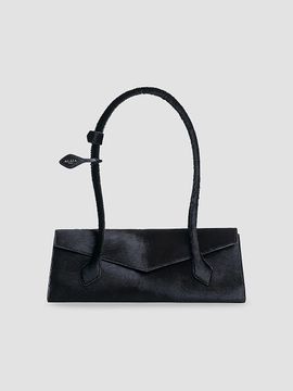 ALAÏA ALAÏA Women's Le Teckel Flap Medium Calf-Hair Shoulder Bag