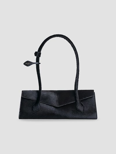 ALAÏA ALAÏA Women's Le Teckel Flap Medium Calf-Hair Shoulder Bag