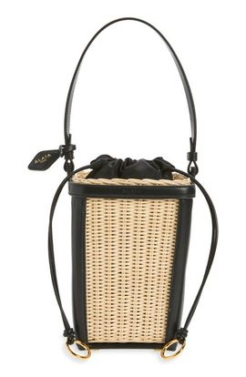 Alaïa Alaïa Woven Rattan Basket Bag