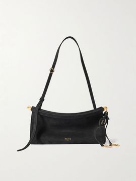 ALAÏA Click E/W small textured-nubuck shoulder bag