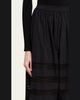 ALAÏA Embroidered Cotton Wide-Leg Crop Culotte Pants - 5