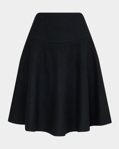 ALAÏA Felted Wool Skater Skirt