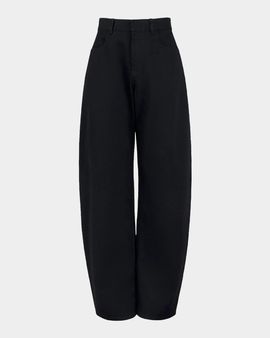 ALAÏA Mid-Rise Denim Round Pants