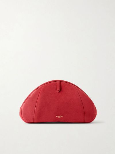 ALAÏA Suede clutch