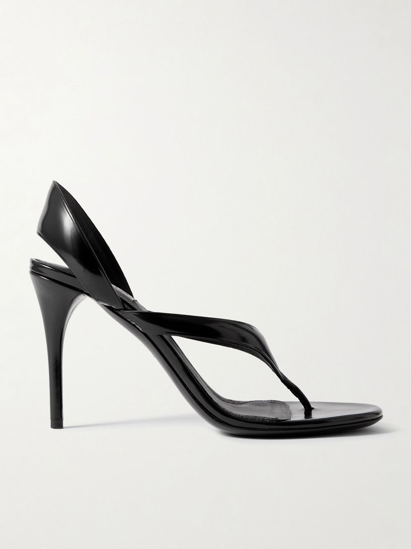 ALAÏA Tong 90 patent-leather sandals