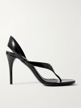 ALAÏA Tong 90 patent-leather sandals