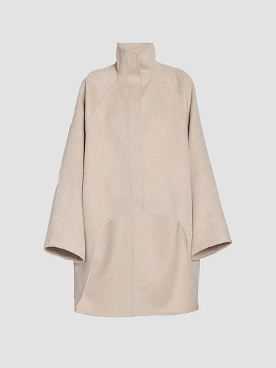 Alaïa Women's Asymmetric Double-Faced Cashmere Coat