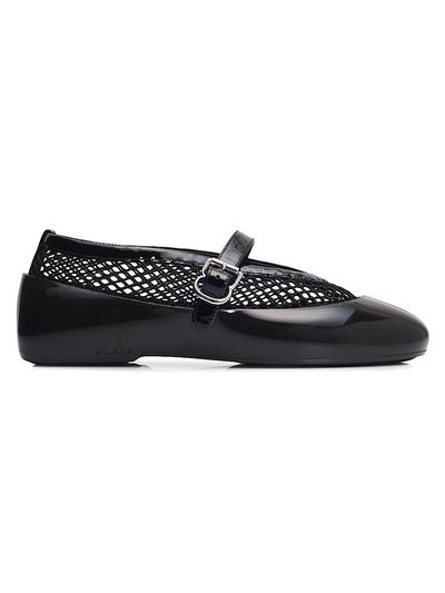 Alaïa Women's Ballerina Fishnet Rubber Flats