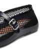 Alaïa Women's Ballerina Fishnet Rubber Flats - 5
