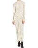 Alaïa Women's Embellished Draped Long-Sleeve Jersey Dress - 3