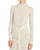 Alaïa Women's Embellished Draped Long-Sleeve Jersey Dress - 6
