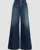 Alaïa Women's Faded High-Rise Palazzo Jeans - 1