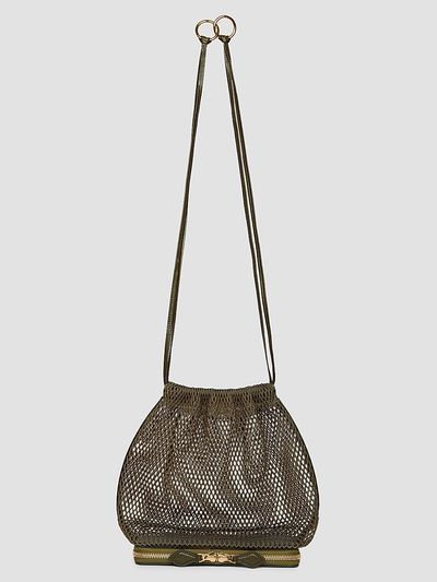 Alaïa Women's Fishnet Bucket Bag