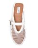 Alaïa Women's Open-Knit Fishnet Flat Mules - 4
