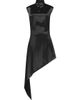 Alaïa Women's Pointed Satin Minidress - 3