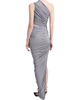 Alaïa Women's Ruched Jersey Asymmetric Cut-Out Maxi Dress - 4