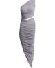 Alaïa Women's Ruched Jersey Asymmetric Cut-Out Maxi Dress - 6