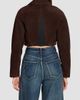 Alaïa Women's Suede Crop Biker Jacket - 3