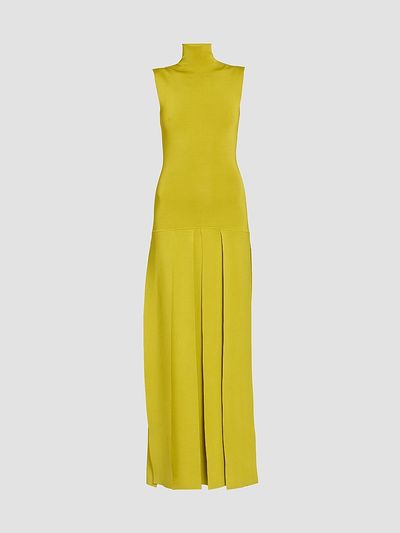 Alaïa Women's Textured Pleats Drop Maxi Dress