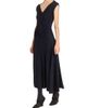 Alaïa Women's V Sculpt Pleated Wool Midi-Dress - 2