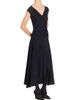 Alaïa Women's V Sculpt Pleated Wool Midi-Dress - 4