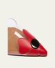 ALAIA 55mm Bloom Leather Transparent Mule Pumps - 4