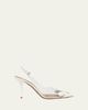 ALAIA 90mm Bloom Transparent Slingback Pumps - 1