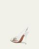 ALAIA 90mm Bloom Transparent Slingback Pumps - 2