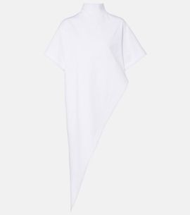 Alaia AlaÃ¯a Asymmetric cotton jersey T-shirt