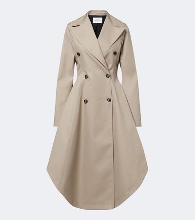 Alaia Alaïa Asymmetric cotton poplin coat