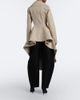 Alaia Alaïa Asymmetric cotton poplin coat - 6