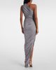 Alaia Alaïa Asymmetric ruched jersey maxi dress - 3