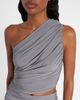 Alaia Alaïa Asymmetric ruched jersey maxi dress - 4