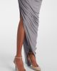 Alaia Alaïa Asymmetric ruched jersey maxi dress - 5