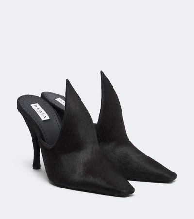Alaia Alaïa Calf hair mules