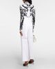 Alaia AlaÃ¯a Calligraphy jacquard crop top - 3