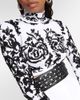 Alaia AlaÃ¯a Calligraphy jacquard crop top - 4