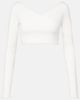 Alaia AlaÃ¯a Cotton-blend crÃªpe wrap top - 1