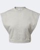 Alaia AlaÃ¯a Cotton-blend fleece crop top - 1
