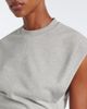 Alaia AlaÃ¯a Cotton-blend fleece crop top - 3