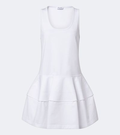 Alaia AlaÃ¯a Cotton jersey minidress